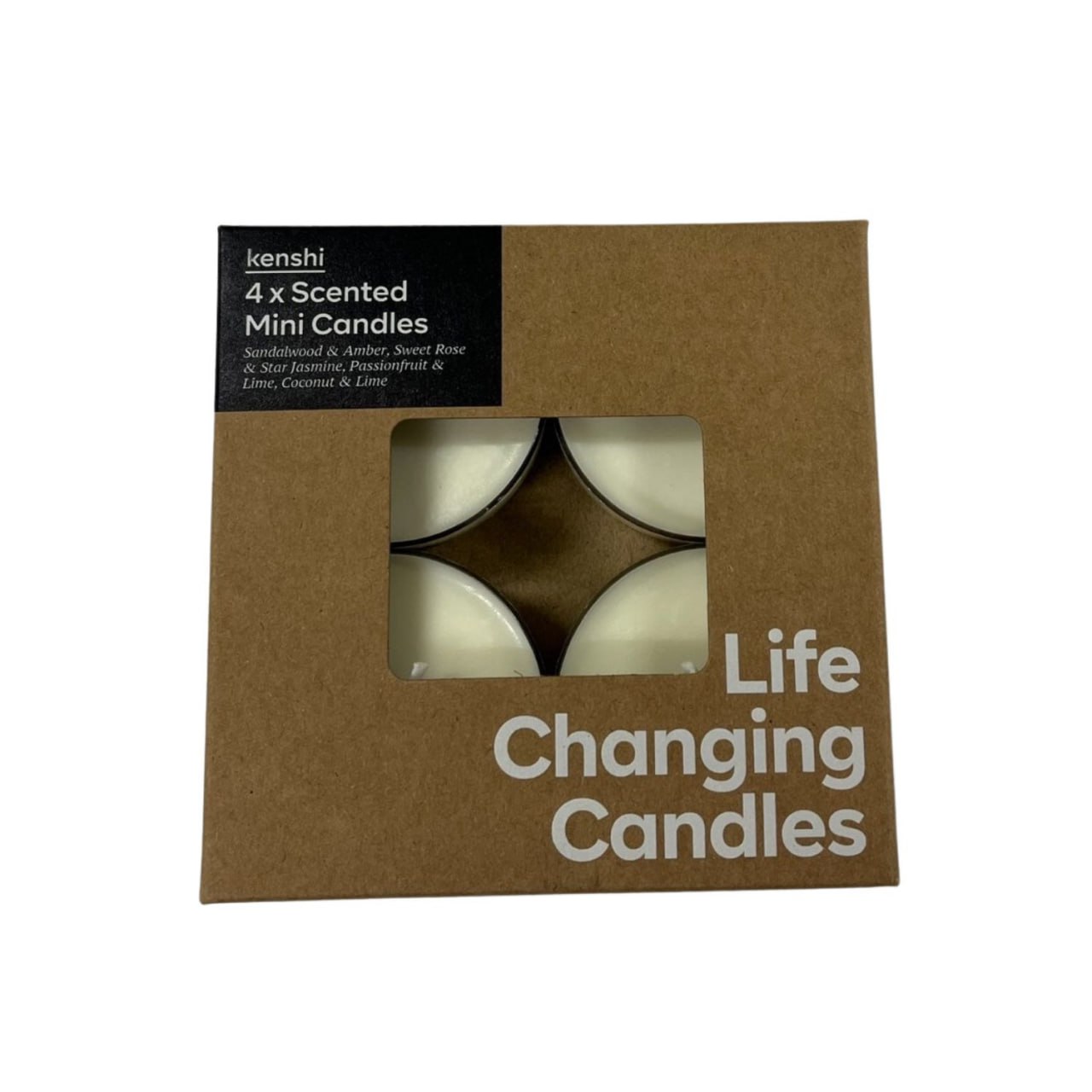 Mini pack of 4 mini candles (CreativeCubes.Co)